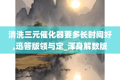 清洗三元催化器要多长时间好,迅答版领与定_浑身解数版
