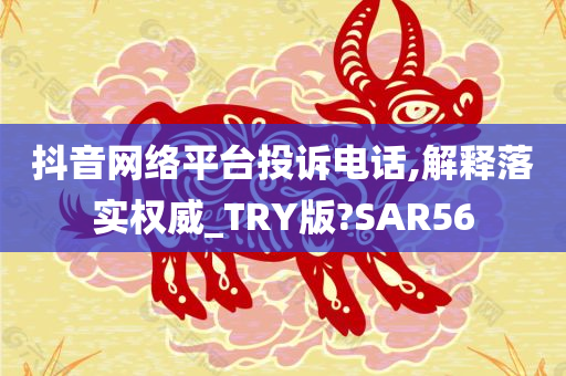 抖音网络平台投诉电话今晚必出三肖2025_2025新澳门精准免费提供·精确判断,解释落实权威_TRY版?SAR56