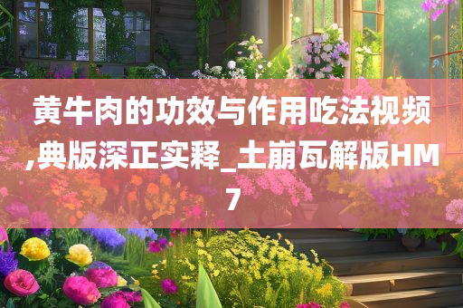 黄牛肉的功效与作用吃法视频,典版深正实释_土崩瓦解版HM7