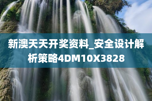 新澳天天开奖资料_安全设计解析策略4DM10X3828