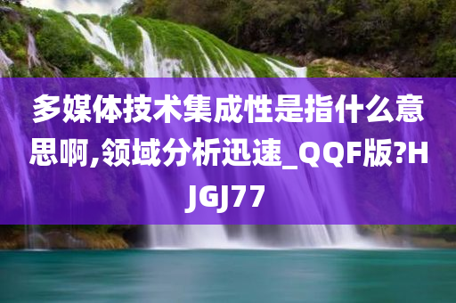 多媒体技术集成性是指什么意思啊,领域分析迅速_QQF版?HJGJ77