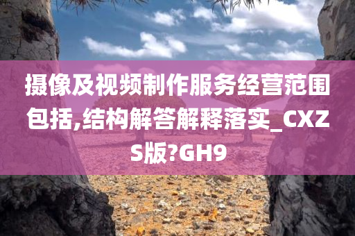 摄像及视频制作服务经营范围包括,结构解答解释落实_CXZS版?GH9