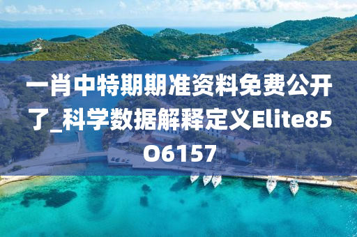 一肖中特期期准资料免费公开了_科学数据解释定义Elite85O6157