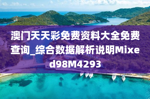 澳门天天彩免费资料大全免费查询_综合数据解析说明Mixed98M4293