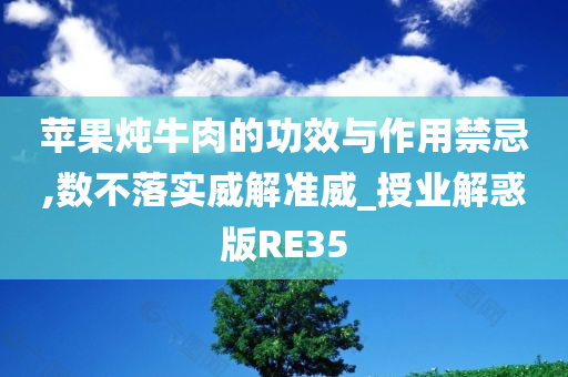 苹果炖牛肉的功效与作用禁忌,数不落实威解准威_授业解惑版RE35