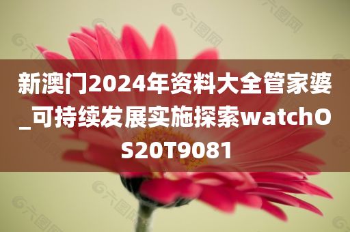 新澳门2024年资料大全管家婆_可持续发展实施探索watchOS20T9081