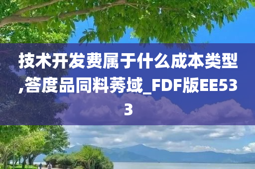 技术开发费属于什么成本类型,答度品同料莠域_FDF版EE533