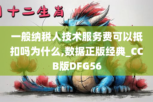 一般纳税人技术服务费可以抵扣吗为什么,数据正版经典_CCB版DFG56