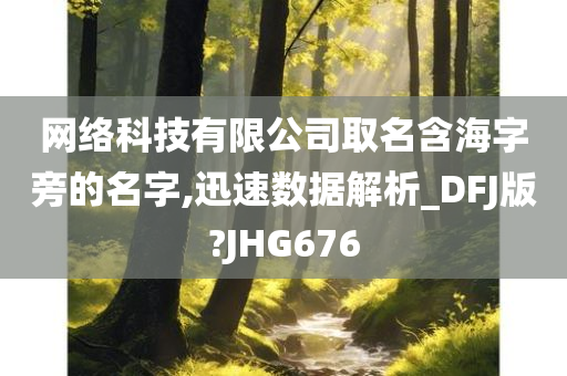 网络科技有限公司取名含海字旁的名字,迅速数据解析_DFJ版?JHG676