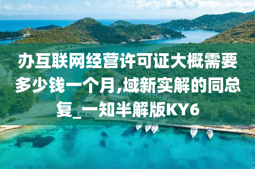 办互联网经营许可证大概需要多少钱一个月,域新实解的同总复_一知半解版KY6