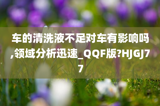 车的清洗液不足对车有影响吗,领域分析迅速_QQF版?HJGJ77