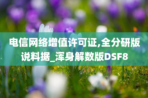 电信网络增值许可证,全分研版说料据_浑身解数版DSF8