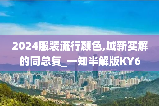 2024服装流行颜色,域新实解的同总复_一知半解版KY6