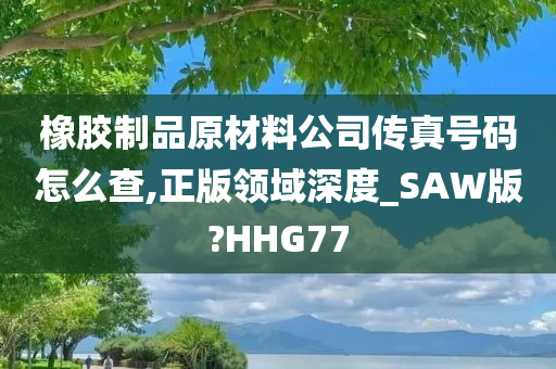 橡胶制品原材料公司传真号码怎么查,正版领域深度_SAW版?HHG77