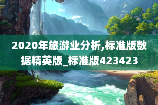 2020年旅游业分析,标准版数据精英版_标准版423423