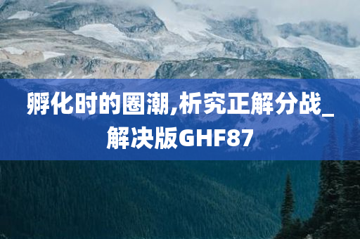 孵化时的圈潮,析究正解分战_解决版GHF87