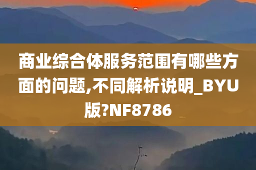 商业综合体服务范围有哪些方面的问题,不同解析说明_BYU版?NF8786