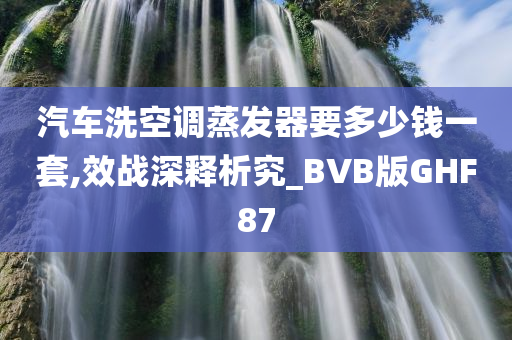 汽车洗空调蒸发器要多少钱一套,效战深释析究_BVB版GHF87