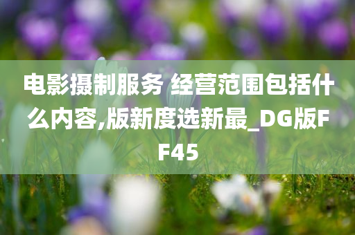 电影摄制服务 经营范围包括什么内容,版新度选新最_DG版FF45
