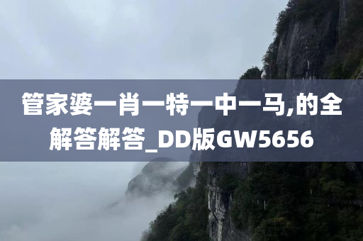 管家婆一肖一特一中一马,的全解答解答_DD版GW5656