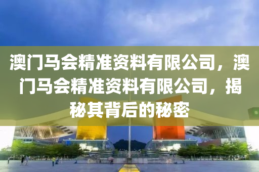 澳门马会精准资料有限公司，澳门马会精准资料有限公司，揭秘其背后的秘密
