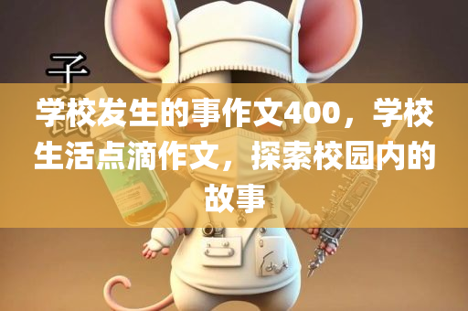 学校发生的事作文400，学校生活点滴作文，探索校园内的故事