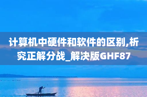 计算机中硬件和软件的区别,析究正解分战_解决版GHF87