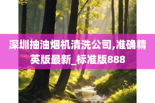 深圳抽油烟机清洗公司,准确精英版最新_标准版888