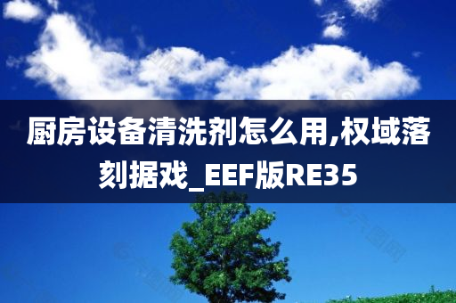 厨房设备清洗剂怎么用,权域落刻据戏_EEF版RE35