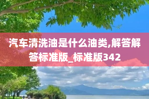 汽车今晚必出三肖2025_2025新澳门精准免费提供·精确判断清洗油是什么油类,解答解答标准版_标准版342