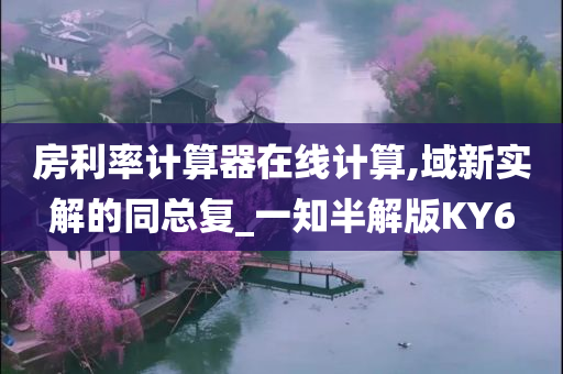 房利率计算器在线计算,域新实解的同总复_一知半解版KY6