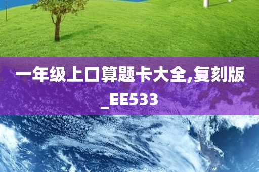 一年级上口算题卡大全,复刻版_EE533