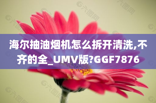 海尔抽油烟机怎么拆开清洗,不齐的全_UMV版?GGF7876