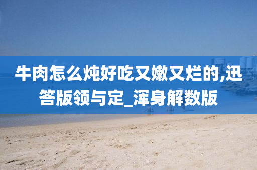 牛肉怎么炖好吃又嫩又烂的,迅答版领与定_浑身解数版