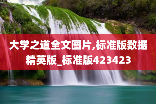 大学之道全文图片,标准版数据精英版_标准版423423
