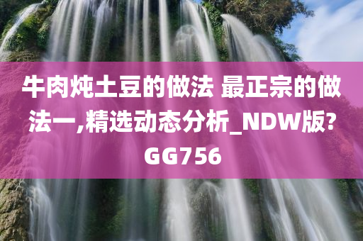 牛肉炖土豆的做法 最正宗的做法一,精选动态分析_NDW版?GG756