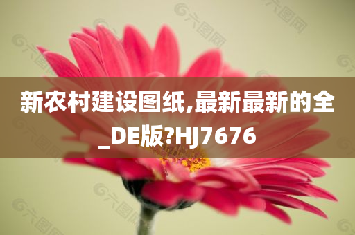 新农村建设图纸,最新最新的全_DE版?HJ7676