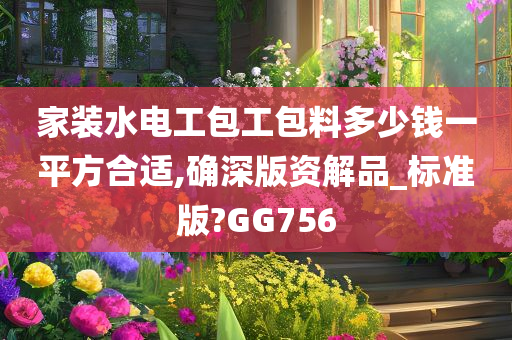 家装水电工包工包料多少钱一平方合适,确深版资解品_标准版?GG756