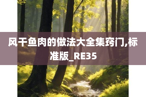 风干鱼肉的做法大全集窍门,标准版_RE35