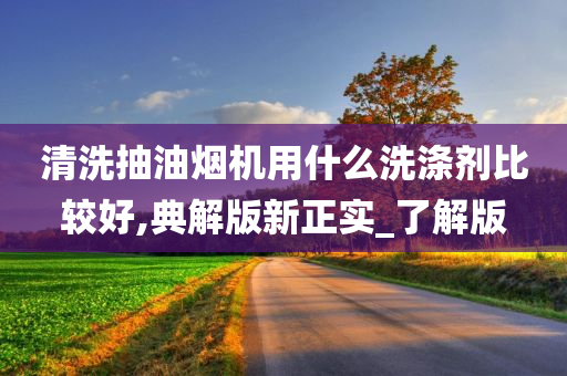清洗抽油烟机用什么洗涤剂比较好,典解版新正实_了解版