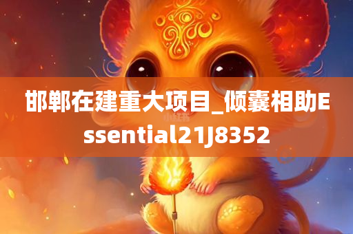 邯郸在建重大项目_倾囊相助Essential21J8352