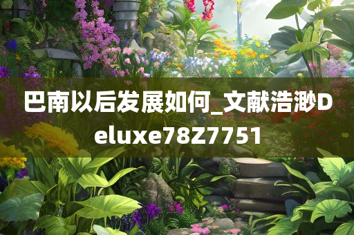 巴南以后发展如何_文献浩渺Deluxe78Z7751