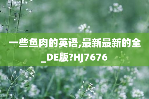 一些鱼肉的英语,最新最新的全_DE版?HJ7676