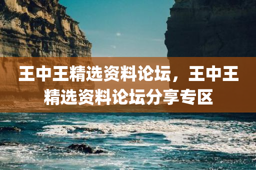 王中王精选资料论坛，王中王精选资料论坛分享专区