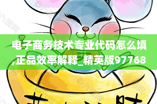 电子商务技术专业代码怎么填,正品效率解释_精英版97768