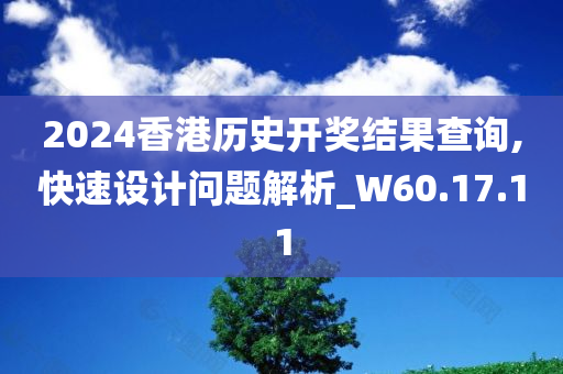 2024香港历史开奖结果查询,快速设计问题解析_W60.17.11