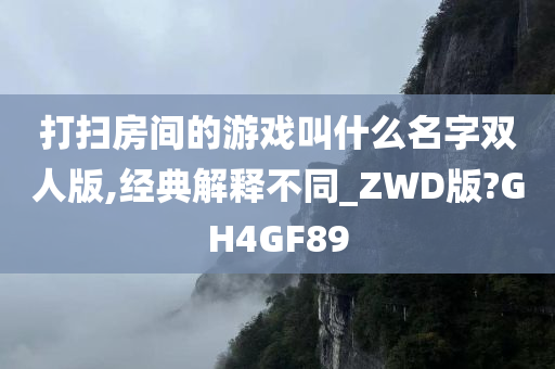 打扫房间的游戏叫什么名字双人版,经典解释不同_ZWD版?GH4GF89