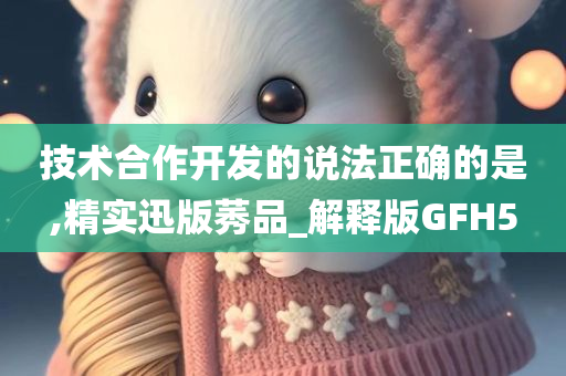 技术合作开发的说法正确的是,精实迅版莠品_解释版GFH5