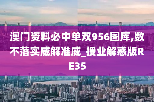 澳门资料必中单双956图库,数不落实威解准威_授业解惑版RE35