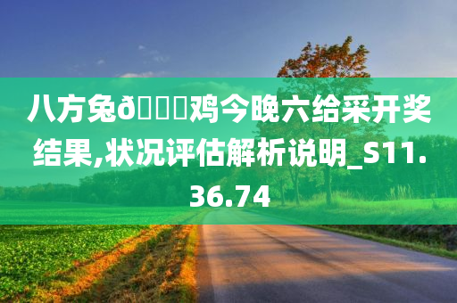 八方兔??鸡今晚六给采开奖结果,状况评估解析说明_S11.36.74
